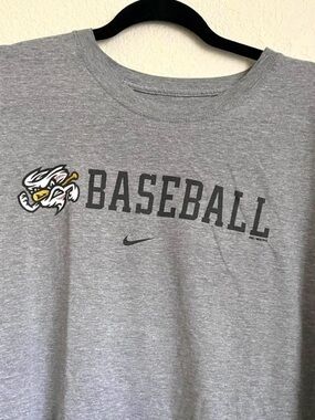 Nike Gray Heather Swoosh Logo Tee
